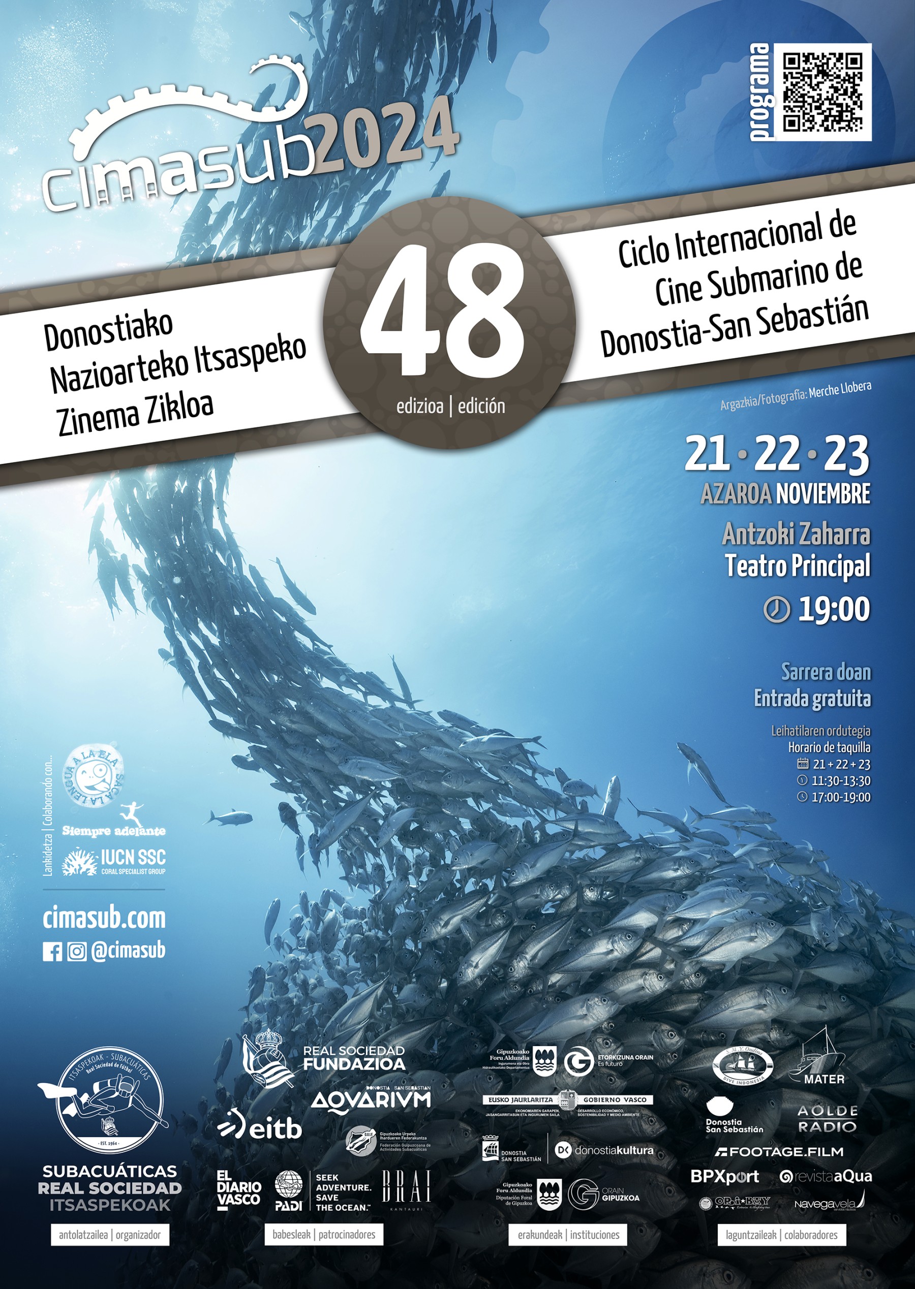 Presentation of the Official Poster for Cimasub 2024: A whirlwind of underwater life in San Sebastian